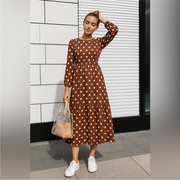 Joe Fresh Dresses & Skirts - JOE FRESH X JILIAN HARRIS | polka dot midi dress | size small